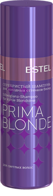 Серебристый шампунь для холодных оттенков блонд  ESTEL PRIMA BLONDE, 60 мл PB.1/М - фото 1955
