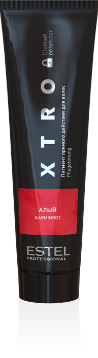 Пигмент прямого действия для волос XTRO BLACK Алый (100 мл) EX/NA - фото 302