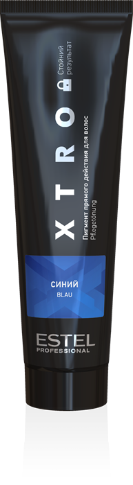 Пигмент прямого действия для волос XTRO BLACK Синий (100 мл) EX/NB - фото 304