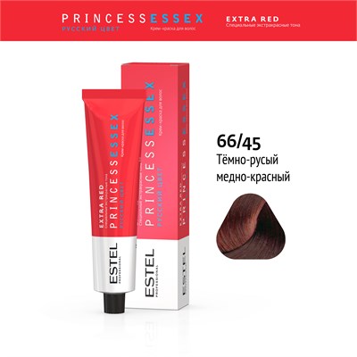 66/45 Крем-краска ESTEL PRINCESS ESSEX, Темно-русый медно-красный (EXTRA RED) (60мл) PR66/45