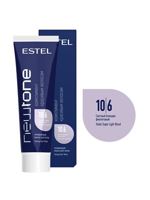 Тонирующая маска для волос NEWTONE ESTEL 10/6 Светлый блондин фиолетовый (60 мл) NTB10/6