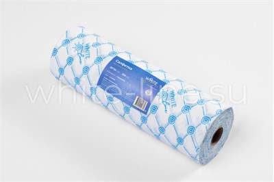 Салфетка 30*30 рулон White line голубой, 100 шт/рул. 220780