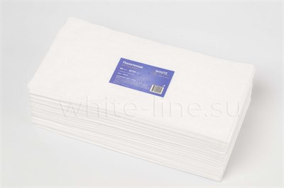 Полотенце 35*70, пачка, White line, белый, 50шт/упак. 220049 (10253)