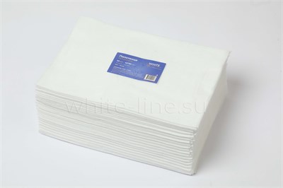 Полотенце 45*90, пачка, White line, белый, 50шт/упак 220117 (10257)