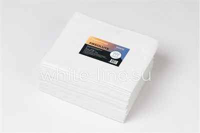 Полотенце Absolute 45*90, пачка, White line, вискоза, белый, 50шт/упак 030828 (12672)