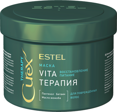 Маска "Vita-терапия" для повреждённых волос CUREX THERAPY (500 мл) CR500/M5
