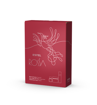 Парфюмерный набор ESTEL ROSSA (парфюмерная вода, масло для душа, крем-суфле) ER/PN