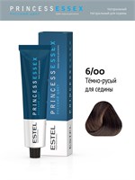 6/00 Крем-краска ESTEL PRINCESS ESSEX,  темно-русый для седины (60мл) PE6/00