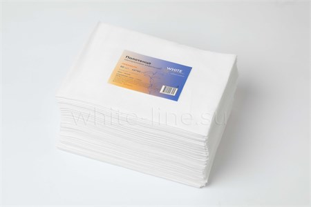 Полотенце 45*90 пачка спанлейс 45 Вафельное Стандарт белый №50 223415